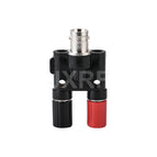 JXRF BNC male Female to two dual 4mm Banana binding post male female jack connector Adapter