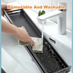 Joybos Kitchen Organizer Shelf Set Wall-mounted Seasoning Holder Punch-free Aluminum Kitchen Storage Shelf Set