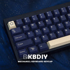 KBDiy 124 Keys GMK Stargaze Clone PBT Keycaps Cherry MX Profile Blue Yellow Keycap for Mechanical Keyboard Custom Key Caps Set