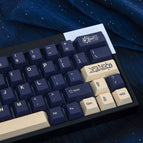 KBDiy 124 Keys GMK Stargaze Clone PBT Keycaps Cherry MX Profile Blue Yellow Keycap for Mechanical Keyboard Custom Key Caps Set