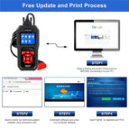 KONNWEI KW850 OBD2 Car Diagnostic Scanner Tools OBD 2 Auto Diagnostic Tool Check Engine Automotive Car Scanner Code Reader Black