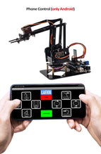 LAFVIN 4DOF Acrylic Toys Robot Mechanical Arm Claw Kit for Arduino for UNO R3 with Tutorial