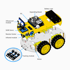 LAFVIN 4WD Multi Robot Car Kit Upgraded V2.0 for Arduino Robot STEM /Graphical Programming Robot Car