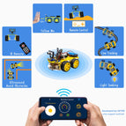 LAFVIN 4WD Multi Robot Car Kit Upgraded V2.0 for Arduino Robot STEM /Graphical Programming Robot Car