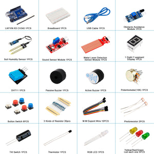 LAFVIN Basic Starter Kit for Arduino Uno Set R3 DIY Kit R3 Board / Breadboard