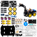 LAFVIN Mechanical 4WD Robot Arm Car Kit for Arduino Robot Car Robot Arm Programmable STEM Toys/Support Android
