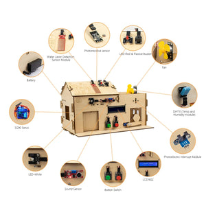LAFVIN Smart Home House Kit / Learning Programming Kits for Uno R3 Board for Arduino DIY STEM with Tutorial
