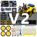 LAFVIN Smart Robot Car Kit for UNO R3 for Arduino with Ultrasonic Sensor, Bluetooth Module, IR Control, Line Tracking, Tutorial