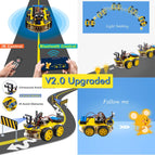 LAFVIN Smart Robot Car Kit for UNO R3 for Arduino with Ultrasonic Sensor, Bluetooth Module, IR Control, Line Tracking, Tutorial