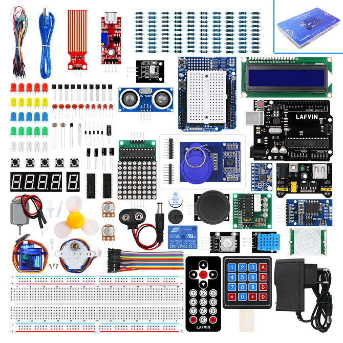 LAFVIN UNO R3 Ultimate Starter Kit for Arduino Learning Kit with Tutorial