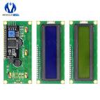 LCD1602 1602 LCD Display Module Blue Yellow Green Screen 16x2 Character PCF8574T PCF8574 IIC I2C Interface 5V for Arduino  R3