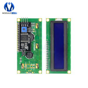 LCD1602 1602 LCD Display Module Blue Yellow Green Screen 16x2 Character PCF8574T PCF8574 IIC I2C Interface 5V for Arduino  R3