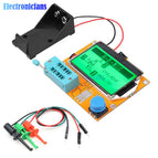 LCR-T4 Mega328 M328 Multimeter LCD Backlight Transistor Tester Diode Triode Capacitance Meter 12864 Display MOS PNP NPN LCR