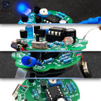 LED Breathing Light Photosensitive Sensor Mobile Robot Part Electronic Soldering DIY Kit Simulated Firefly Flashing Robot Toy