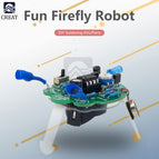 LED Breathing Light Photosensitive Sensor Mobile Robot Part Electronic Soldering DIY Kit Simulated Firefly Flashing Robot Toy
