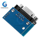 MAX3232 RS232 to TTL Serial Port Converter Module DB9 Connector Adapter 3.3V-5.5V For Arduino Radio Modification Set-top Box