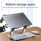 MC 515 Foldable Laptop Tablet Stand Aluminum Alloy Adjustable Desktop PC Notebook Lifting Heightening Cooling Bracket Holder