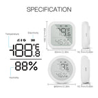 MOES Tuya Smart ZigBee Temperature and Humidity Sensor Indoor Hygrometer With Digital LCD Display Smart Life APP Remote Control