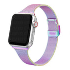 Milanese Loop Strap for Apple Watch Band 49mm 45mm 41mm 44mm 40mm 42/38mm Stainless Steel Metal IWatch Series 8 7 6 SE 5 4 ultra