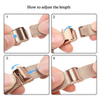 Milanese Loop Strap for Apple Watch Band 49mm 45mm 41mm 44mm 40mm 42/38mm Stainless Steel Metal IWatch Series 8 7 6 SE 5 4 ultra