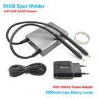 MinderRC DH30 OLED Screen Portable Spot Welder For Max 0.15mm Nickel Strip Spot Welding Machine 18650 21700 5000mAh Lipo Include