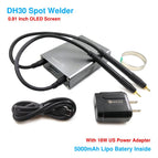 MinderRC DH30 OLED Screen Portable Spot Welder For Max 0.15mm Nickel Strip Spot Welding Machine 18650 21700 5000mAh Lipo Include