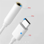 Mini Type-C to 3.5MM Headphone Adapter for Huawei/ Google/ Samsung Phone Tablet Type C 3.5MM Jack Earphone Cable Adapter