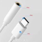 Mini Type-C to 3.5MM Headphone Adapter for Huawei/ Google/ Samsung Phone Tablet Type C 3.5MM Jack Earphone Cable Adapter