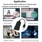 Mini Video Capture Card USB 2.0 HDMI Video Capture Grabber Phone Game HD Camera Capture Recording Box + PC Live Streaming