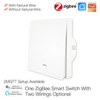 Moes Tuya ZigBee Light Switch with Transmitter Kit No Neutral Wire No Capacitor Required works with Alexa Google Home Smart Life