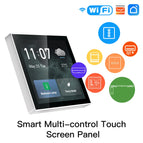 MoesHouse Tuya Smart Home Multi-functional Touch Screen Control Panel 4-inch in-wall  Central Control for Intelligent Scenes