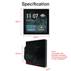 MoesHouse Tuya Smart Home Multi-functional Touch Screen Control Panel 4-inch in-wall  Central Control for Intelligent Scenes