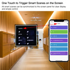 MoesHouse Tuya Smart Home Multi-functional Touch Screen Control Panel 4-inch in-wall  Central Control for Intelligent Scenes