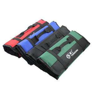 Multifunction Oxford Cloth Folding Wrench Tool Bag Roll Storage Pocket Tools Pouch Instrument Case Tool Organizer