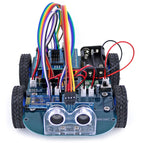 N20 Gear Motor 4WD Smart Robot Car Kit Bluetooth-compatible Control with 4-digit Display Ultrasonic Module /Tutorial for Arduino