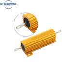 50pcs/lot NEW 50W 100W Aluminum Power Metal Shell Case Wirewound Resistor 0.02 0.4 1.6 2.4 3.9 11 32 51 360 5.1K 5.6K 8.2K 33K 39K 47K Ohm