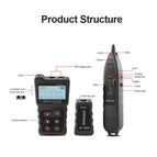 NF-8209 LCD Display Lan Cable POE Wire Checker Cat5 Cat6 Network Scan Test Tool for STP UTP cable Networking Tools Cat5 Cat6