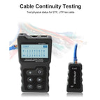 NF-8209 LCD Display Lan Cable POE Wire Checker Cat5 Cat6 Network Scan Test Tool for STP UTP cable Networking Tools Cat5 Cat6