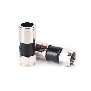 New 10 Pieces  RG6 F Type Compression Connector High Quality Snap Seal Plug For Sky Satellite Virgin Cable