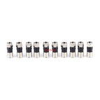 New 10 Pieces  RG6 F Type Compression Connector High Quality Snap Seal Plug For Sky Satellite Virgin Cable