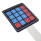New 4 12 16 Key 4*4 Membrane Switch Keypad 1x4 3x4 4x4 Matrix Array Matrix keyboard for smart car