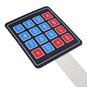 New 4 12 16 Key 4*4 Membrane Switch Keypad 1x4 3x4 4x4 Matrix Array Matrix keyboard for smart car