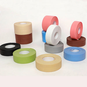 New Kitchen Sink Bathroom Shower Waterproof Self Adhesive Sealing Strip Tape Pvc Mold Proof Wall Stickers Sink Edge Tape