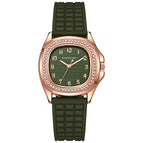 Douyin Women's Watch Korean-Style fashion Casual Digital Square Diamond Silicone Quartz Women's Watch GJ078
