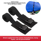 Kayak Canoe Surfboard Zinc Alloy Black Electrophoretic Buckle Cargo Strap Non-slip Cargo Heavy Duty Strap