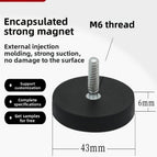 Rubber-coated strong magnetic magnet Round rubber chuck Car suction Magnetic magnet wrapped round magnetic rubber soft magnetic sheet