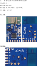 JES JC24BWireless 2.4G module serial port transparent UART low-power long-distance transceiver integrated communication