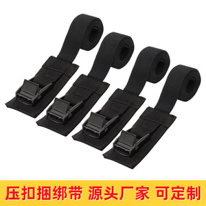 Kayak Canoe Surfboard Zinc Alloy Black Electrophoretic Buckle Cargo Strap Non-slip Cargo Heavy Duty Strap
