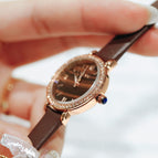 GUOU 2021 New Arrive fashion Women Watches quartz movement wristwatch Top luxury female Wrist Watch Girl Leather Watch