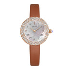 GUOU 8225 2021 New Women's Watch Fashion Magic Fritillaria Small Disc Temperament Diamond Belt Watch Women Gifts for Women
